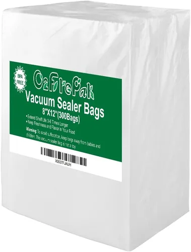 Vista 8 de O2frepak 300 unidades bolsas selladoras al vacío de 6x10 pulgadas sin BPA y resistentes, bolsas selladoras de alimentos con sellado al vacío