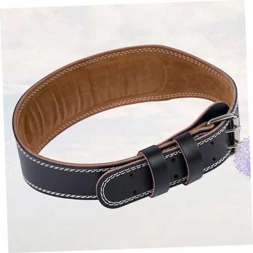 Vista 7 de BESPORTBLE Cinturón de ejercicio ajustable para hombre, cinturón de cintura para hombres, cinturón de sentadillas para la espalda, cinturón