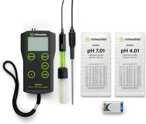 Vista 3 de Milwaukee MW102 medidor de pH y temperatura