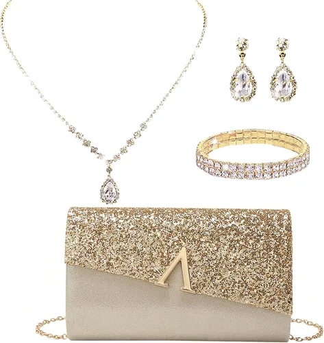 Vista 14 de LETODE Bolsos de mano para mujer, bolsos de noche y embragues para mujer, bolsos de sobre, bolsos de fiesta, baile de graduación, bolso de boda