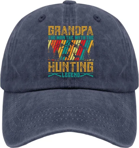 Vista 11 de Dad Hats GGRANDPA The MRN The Myth The Hunting Legend Gorra de béisbol, divertida gorra para hombre Pigmento gris