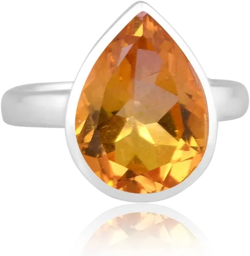 Vista 50 de PANOPLY Bio Pink Doublet Quartz Solid 925 Sterling Silver Ring for Women