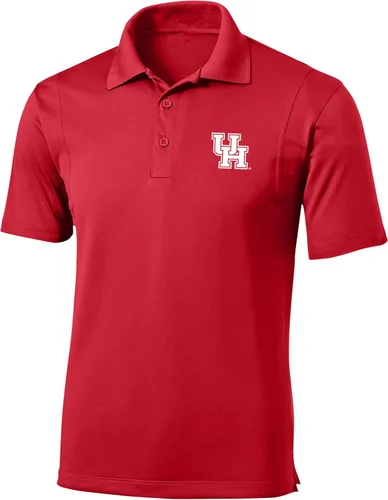 Vista 137 de Polo atlético de micro piqué NCAA para hombre Prime con cuello propio