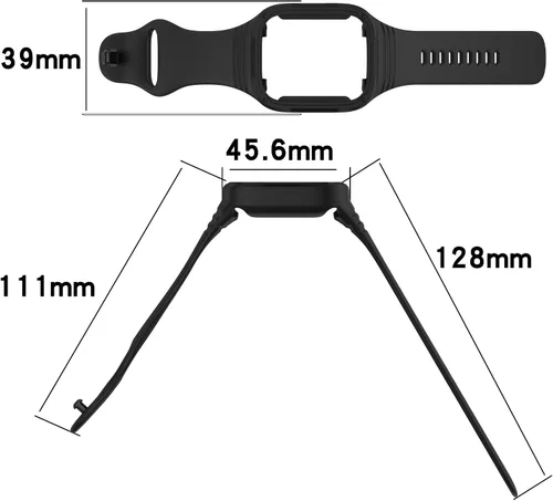 Vista 2 de Correas de reloj compatibles con Redmi Watch 3, funda protectora de silicona suave con correas de repuesto ajustable para reloj deportivo Redmi