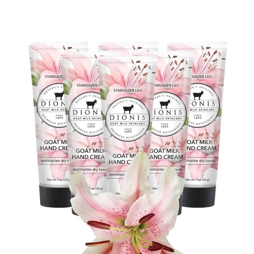 Vista 11 de Dionis Crema de manos de leche de cabra – Loción hidratante para piel seca, segura para pieles sensibles – Crema cremosa de coco y avena 1 oz