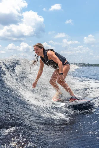 Vista 3 de Airhead Wakesurf Boards, EVA Traction Pads, Adjustable Foot Straps, Great for All Skill Levels, Multiple Sizes/Styles