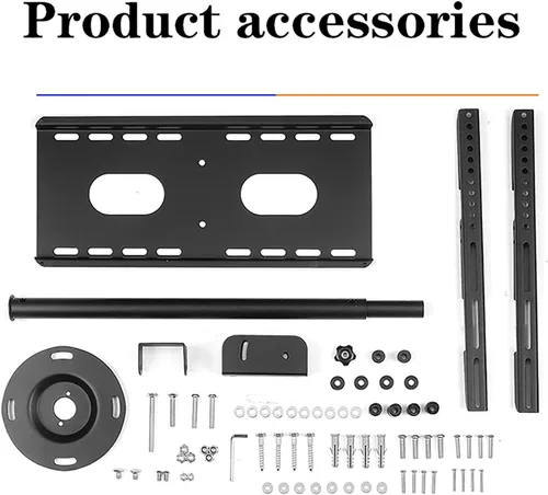 Vista 5 de TV Stand tv Wall Mount Adjustable Height TV Ceiling Mount, for 32 to 60 Inch TV Swivel and Tilting Bracket, Multiple Patterns(1m)