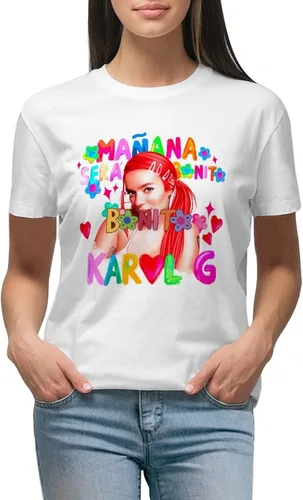 Vista 3 de T-Shirts Women Casual Tee Funny Graphic T Shirt Crewneck Tshirt Summer Top