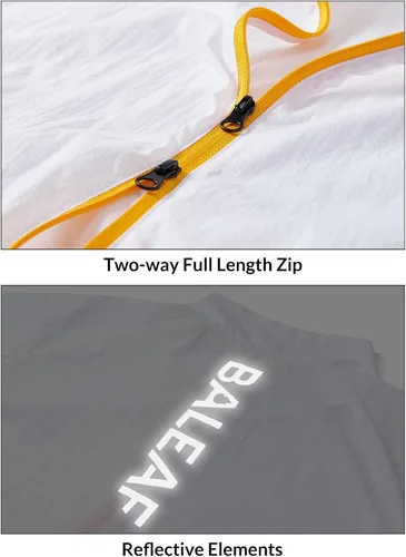 Vista 6 de BALEAF Men's Cycling Windbreaker Jackets Lightweight Windproof Packable Pockets Reflective Water-resistant UPF40+ All Weather