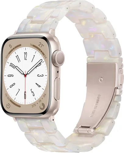 Vista 24 de Compatible con Apple Watch Band de 1.614 in, 1.575 in, 1.496 in o 1.929 in, 1.772 in, 1.732 in, 1.654 in, correa de repuesto de resina ligera
