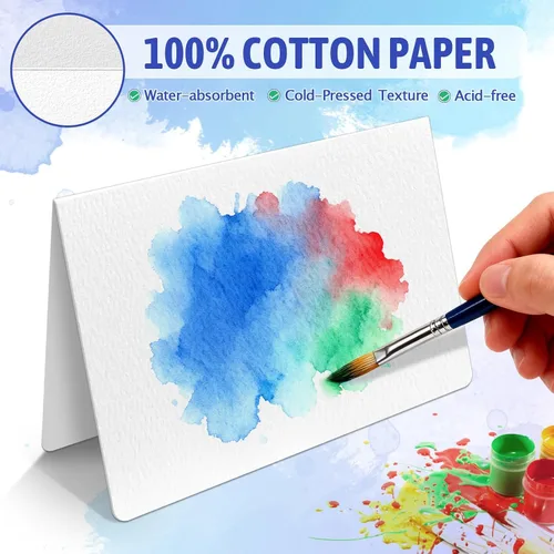 Vista 3 de Vmiapxo 30 juegos de tarjetas de acuarela en blanco con sobres, 4 x 6