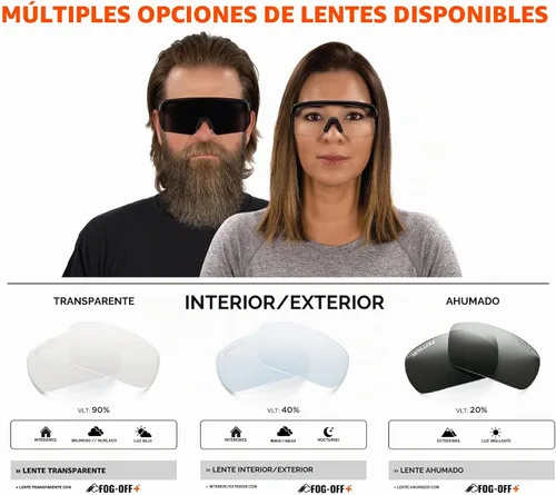 Vista 6 de Ergodyne Gafas de Seguridad Skullerz Aegir Unisex para Adultos Antiarañazos y Antivaho Mejorado, Lentes de Sol Lente Transparente