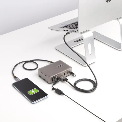 Vista 9 de StarTech Hub USB-C de 10 puertos, 10 Gbps, 65 W PA, TAA