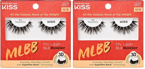 Vista 12 de KISS My Lash But Better, Pestañas Postizas, 'Tan Real', 12mm, Incluye 1 Par De Pestañas, Fácil De Aplicar, Racimos De Pestañas Reutilizables