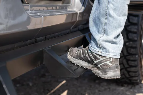 Vista 7 de Magnum RT Gen 2 Drop Steps - Estribos negros compatibles con Wrangler JK Unlimited 2007-2018 de 4 puertas