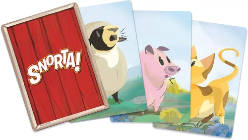 Vista 3 de Playroom Snorta! - The Hilarous Game of Matching Animal Sounds, Family Game Night Essentials Kids Card Games Educativo Family Fun Animal Sound