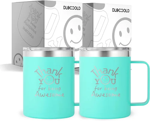 Vista 16 de DLOCCOLD Regalos de agradecimiento para hombres por ser impresionante taza para compañeros de trabajo, día de cumpleaños para mujeres
