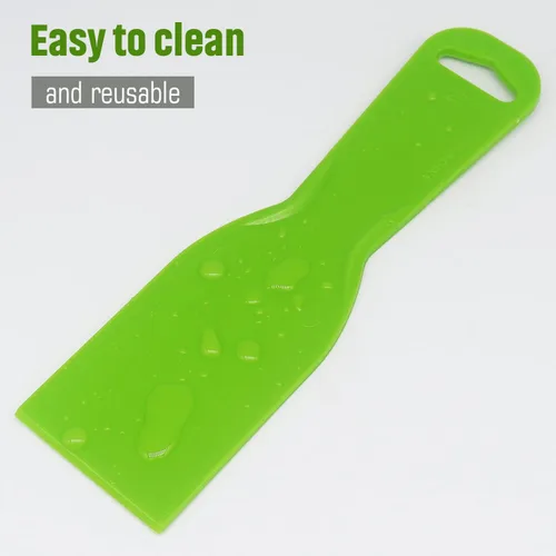 Vista 5 de Cuchillo de masilla de plástico, 3 piezas de herramienta raspadora de 2 pulgadas, cuchillos flexibles para paneles de yeso, calcomanías, papel