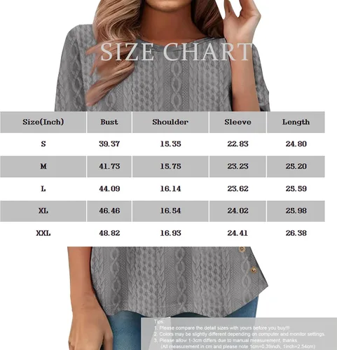 Vista 5 de Sudaderas para mujer 2023 Otoño Invierno Moda Waffle Sudadera de gran tamaño con cremallera de un cuarto sin botones, túnica elegante