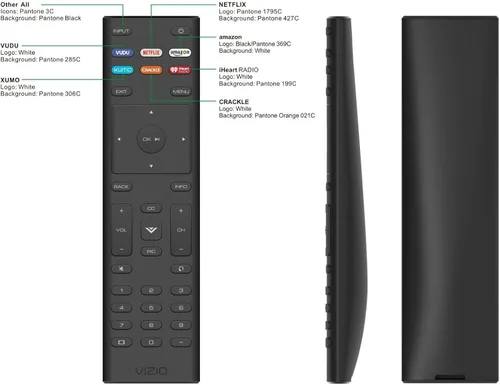 Vista 4 de Mando a distancia universal para XRT136 reemplazo para todos los televisores inteligentes VIZIO LCD HD 4K UHD HDR