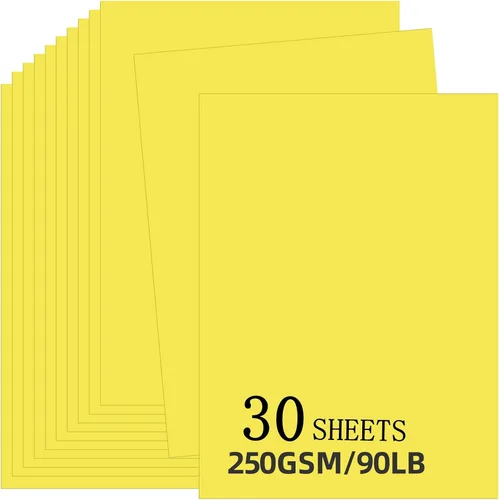 Vista 8 de 30 hojas de cartulina negra de 8.5 x 11 pulgadas, 250 gsm/90 libras, papel de cartulina grueso y suave, perfecto para invitaciones, menús, tarjetas
