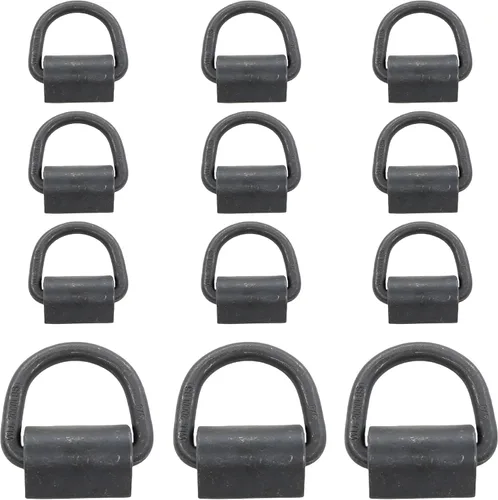 Vista 3 de (Paquete de 8) 3/8" 2,000lbs Capacidad de Límite de Carga de Trabajo Weld-on Flip Anclaje en D