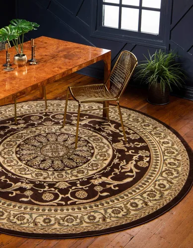 Vista 25 de Unique Loom colección Versailles - Alfombra de área con patrón de medallón, motivo floral; estilo tradicional clásico