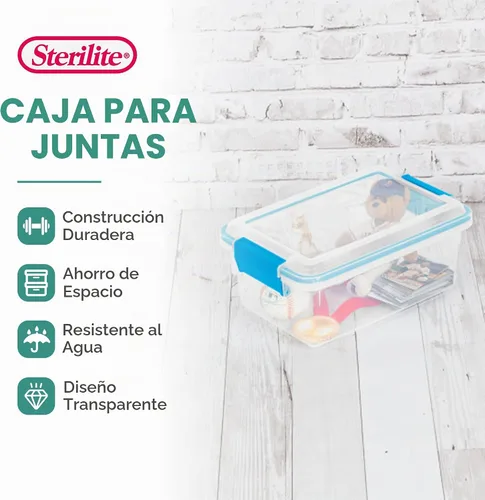 Vista 3 de Sterilite Caja de almacenamiento de juntas con tapas para el hogar