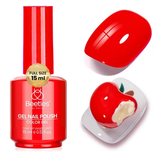 Vista 36 de Beetles - Esmalte de uñas de gel azul, 0.5 onzas líquidas, esmalte de gel azul profundo, efecto translúcido, esmalte de uñas neutro que se absorbe