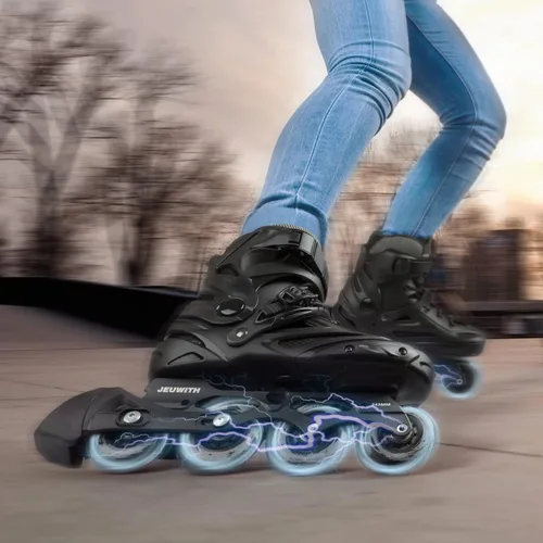 Vista 6 de Patines en línea para mujeres y hombres, cuchillas de calle al aire libre, para adultos, hombres y mujeres, patines profesionales de fitness unisex