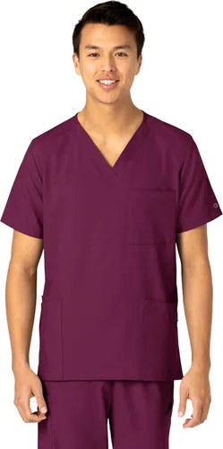 Vista 24 de Wink W123 - Camisa médica unisex con 4 bolsillos Negro