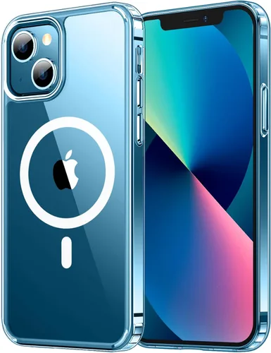 Vista 9 de Funda magnética para iPhone 13, compatible con MagSafe, protección contra caídas de grado militar, antideslizante, a prueba de golpes de 13 pies
