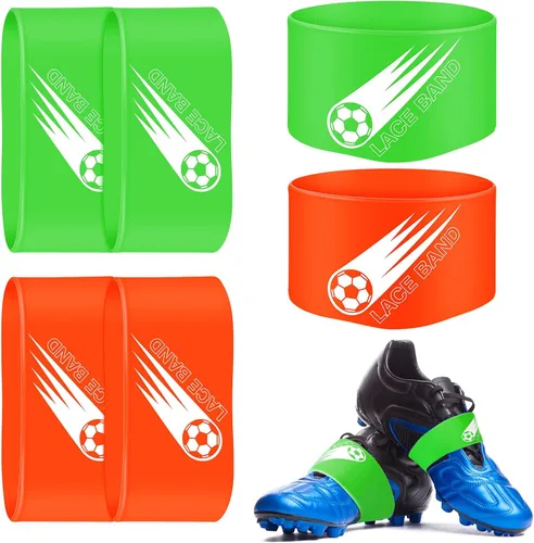 Vista 24 de Patelai 4 piezas de cubierta de cordón para tacos de fútbol, banda de zapato de fútbol, cubierta de zapato de fútbol, bandas de taco de fútbol