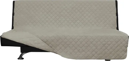 Vista 111 de Easy-Going - Funda reversible para sofá, resistente al agua, con varillas de espuma y correas elásticas, protector de muebles para mascotas y perros