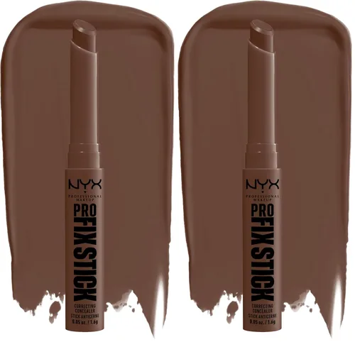 Vista 17 de NYX PROFESSIONAL MAKEUP Pro Fix Stick Corrector de maquillaje, Corrector en barra de cobertura media que se puede construir - Verde 0.1 VERDE
