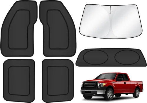 Vista 121 de T TGBROS Parasol para parabrisas para BMW X1 F48 2016 2017 2018 2019 2020 2021 2022 para ventana de automóvil, con bloqueo UV grueso y opaca