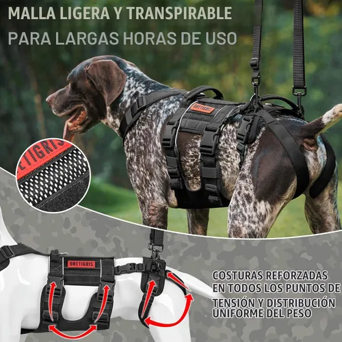Vista 4 de OneTigris Arnés de Elevación Transpirable para Perros de Tamaño Grande y Mediano, Eslinga para Perros Grandes Pata Trasera, Soporte de Cadera