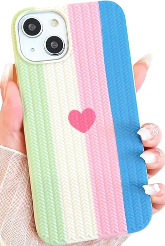 Vista 13 de Funda compatible con iPhone 13 Pro con forma de corazón para mujeres y niñas, diseño estético, delgado, delgado, a prueba de golpes, funda