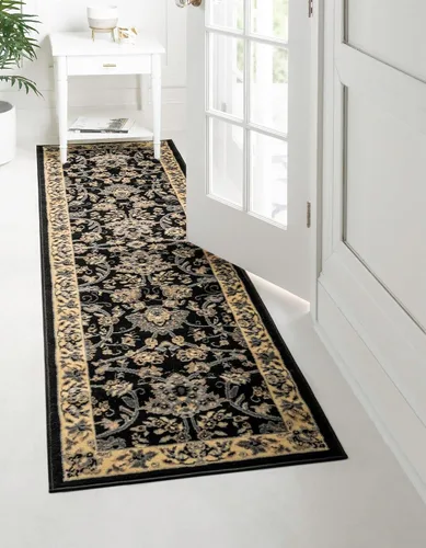 Vista 13 de Unique Loom Sialk Hill Collection - Alfombra de área Washington (6' 1" x 9' Rectángulo Burdeos/Crema)