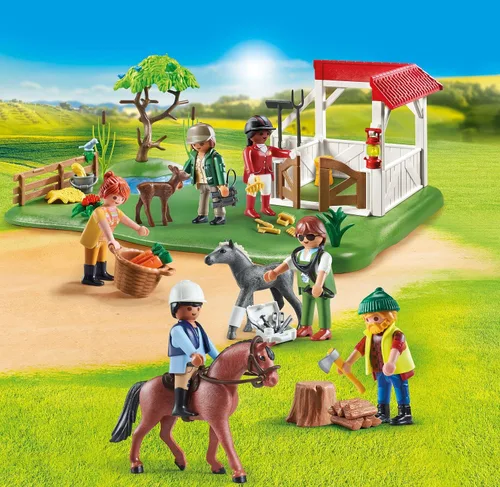 Vista 2 de Playmobil Mis Figuras: Rancho de Caballos