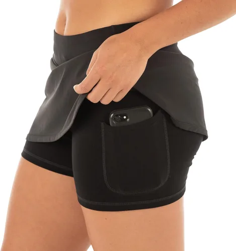 Vista 4 de Free Fly Falda pantalón Breeze con forro para mujer, ligera, transpirable, protección solar UPF 50+ casual con forro de viscosa de bambú