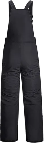 Vista 2 de Baberos de nieve para niños, impermeables, aislados, para esquí, adolescentes, niños y niñas, pantalones de nieve, overoles de snowboard de invierno