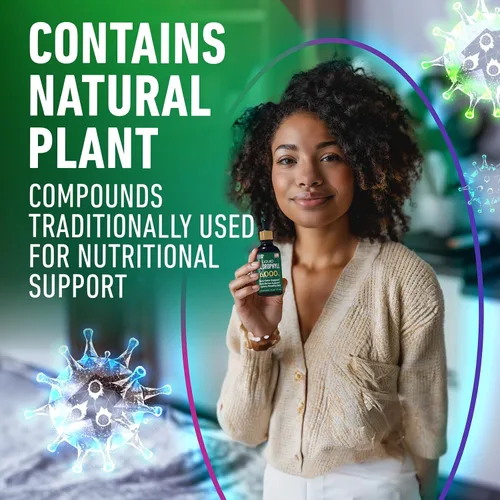 Vista 13 de Paquete de 2 Gotas Líquidas de Clorofila 6000MG – Gotas Líquidas de Clorofila Natural para Desintoxicación, Energía, Piel – Desodorante Interno