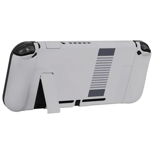 Vista 112 de PlayVital AlterGrips Ergonomic Grips Cover for Nintendo Switch, [2 Design] Interchangeable Comfort Dockable Protective Case with Screen Protector &