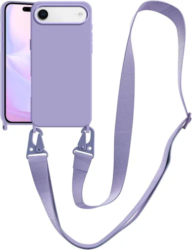 Vista 152 de Funda compatible con iPhone 8 Plus, iPhone 7 Plus/6 Plus/6S Plus con cordón, funda cruzada para iPhone con correa ajustable de silicona para iPhone