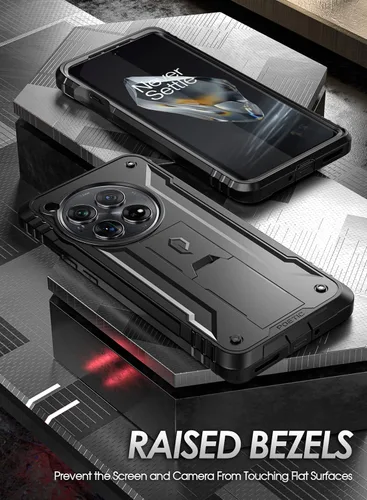 Vista 7 de Poetic Revolution - Funda compatible con OnePlus 12 5G (2024), protector de pantalla integrado (funciona con identificación de huellas dactilares)