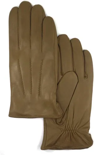 Vista 7 de Guantes de piel de cordero de napa de lujo para hombre