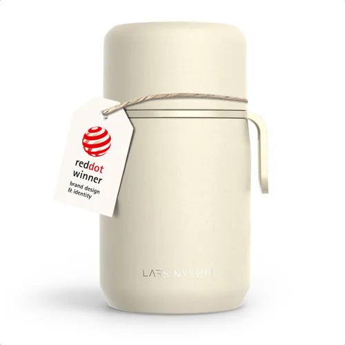 Vista 20 de LARS NYSØM Tarro de alimentos con aislamiento al vacío de acero inoxidable - Olla de almuerzo y frasco de almuerzo a prueba de fugas para alimentos