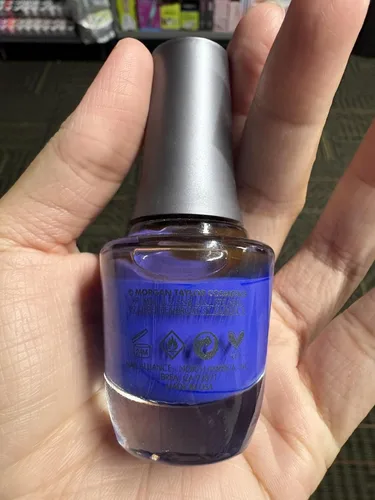 Vista 9 de Morgan Taylor Esmalte de uñas profesional azul, esmalte de uñas azul, laca de uñas de larga duración, 0.5 onzas After Dark