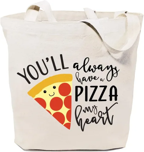 Vista 5 de The Cotton & Canvas Co. Bolsa de compras reutilizable de tela, bolsa para ir al mercado